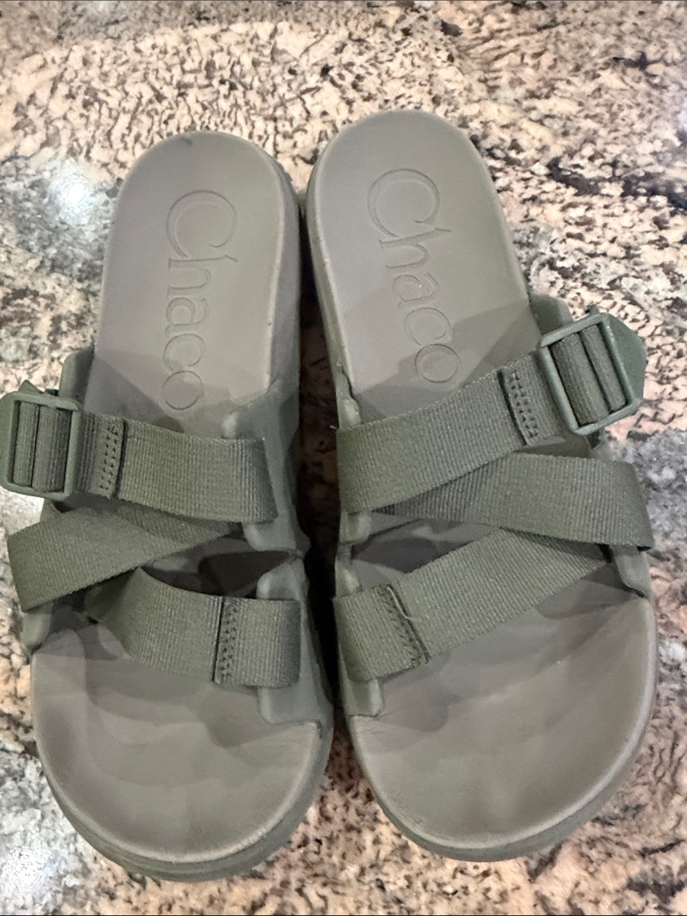 Chaco Women’s Olive Strap Slide Sandals